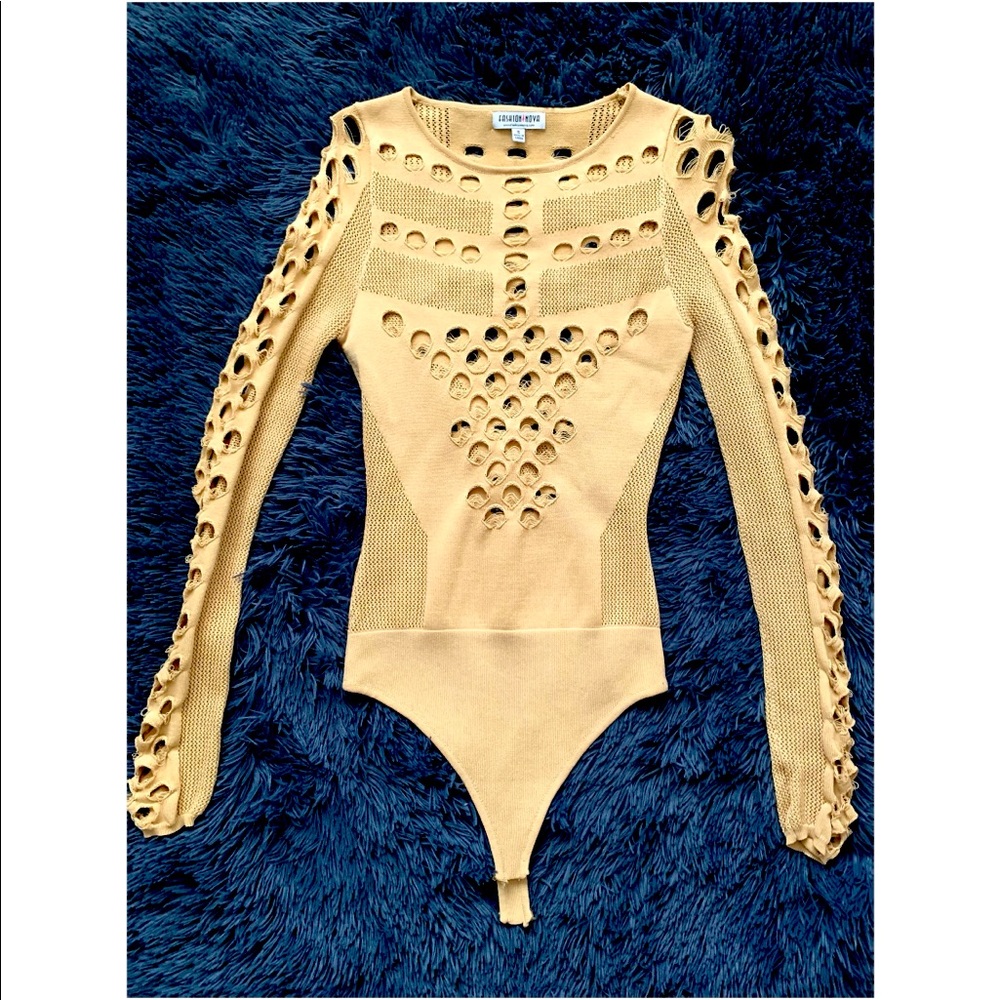 Fashion Nova Distressed Bodysuit